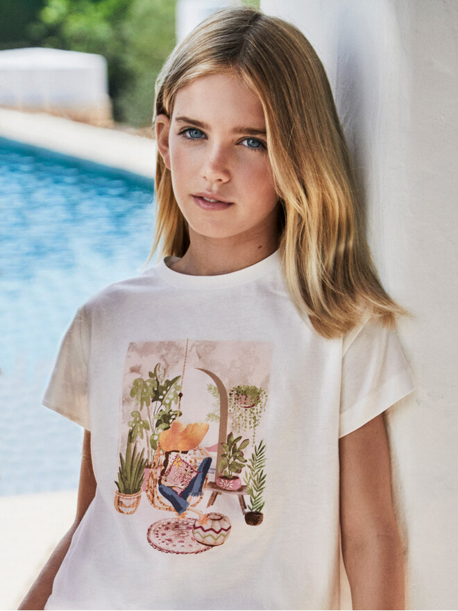 Mayoral Mayoral T-Shirt 6008 Λευκό Regular Fit
