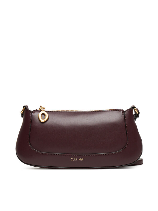 Calvin Klein Ročna torba Calvin Klein Hardware Zip Crossbody LV04F1046G Bordo rdeča