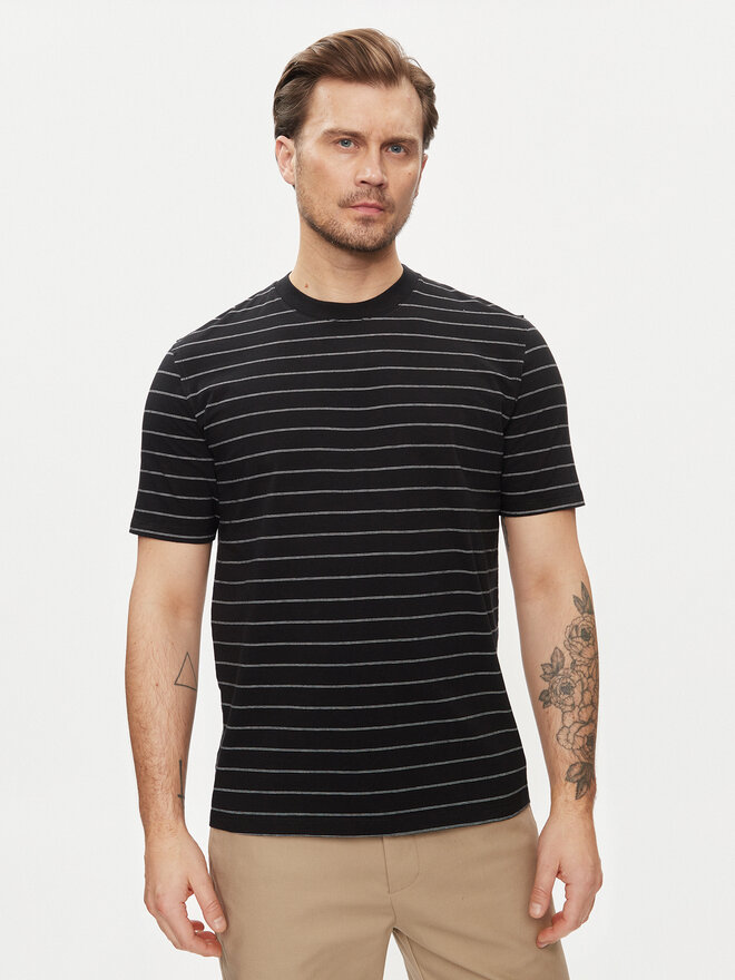 Sisley Sisley T-Shirt 3QPBS103C Μαύρο Regular Fit