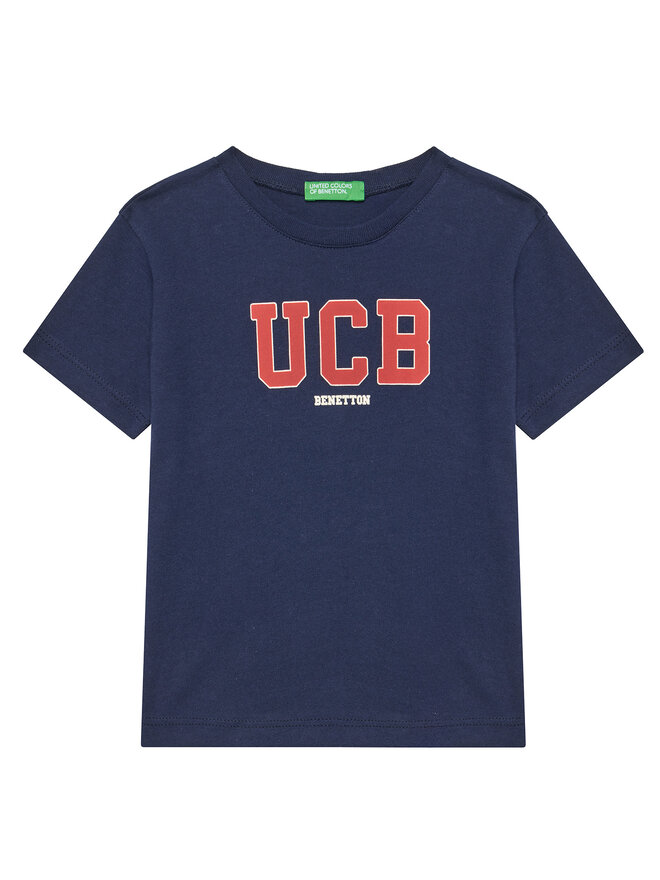 United Colors Of Benetton United Colors Of Benetton Póló 3I1XG10HT Sötétkék Regular Fit