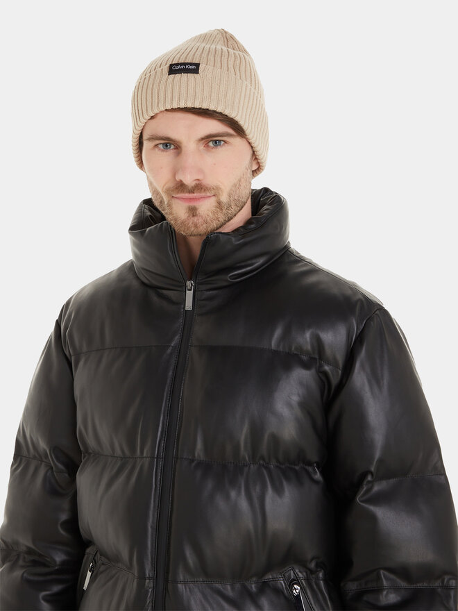Calvin Klein Gorro Calvin Klein Classic Cotton Rib Beanie K50K510982 Beis