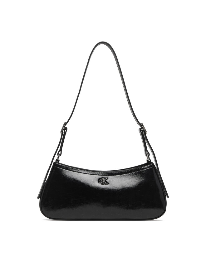 Calvin Klein Handtasche Calvin Klein Ck Metallic Small Shoulder Bag LV04F3304G Schwarz