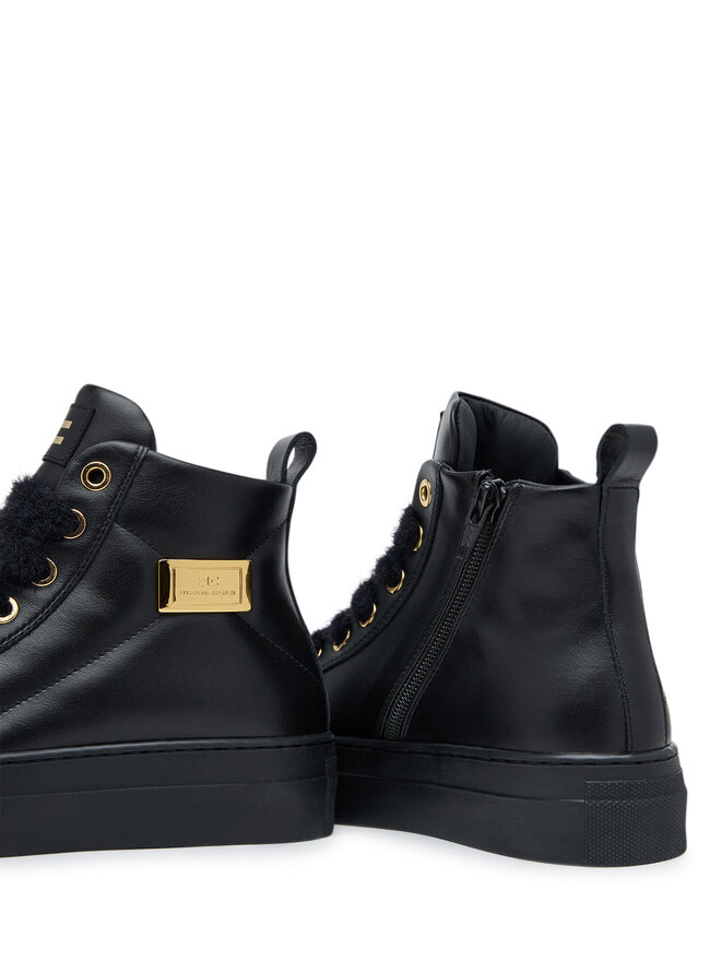 Elisabetta Franchi Stiefeletten Elisabetta Franchi High Top Lace UP F4-A9E-0362-1251930 S Schwarz