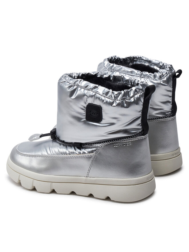 Geox Snehule Geox J WILLABOOM GIRL B A J46HWE 0LVNF C0474 S Strieborná