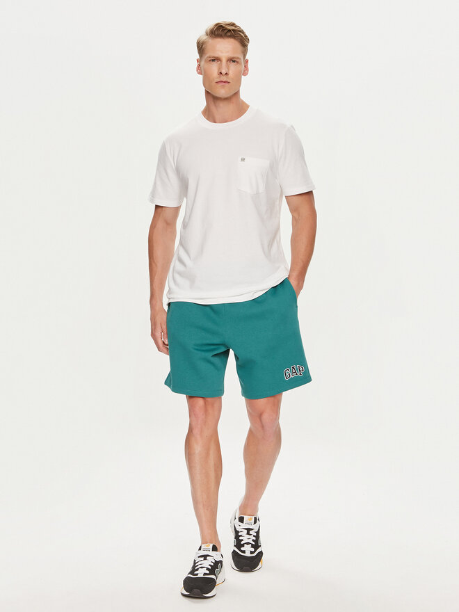 Gap Gap Marškinėliai 857901-04 Balta Regular Fit