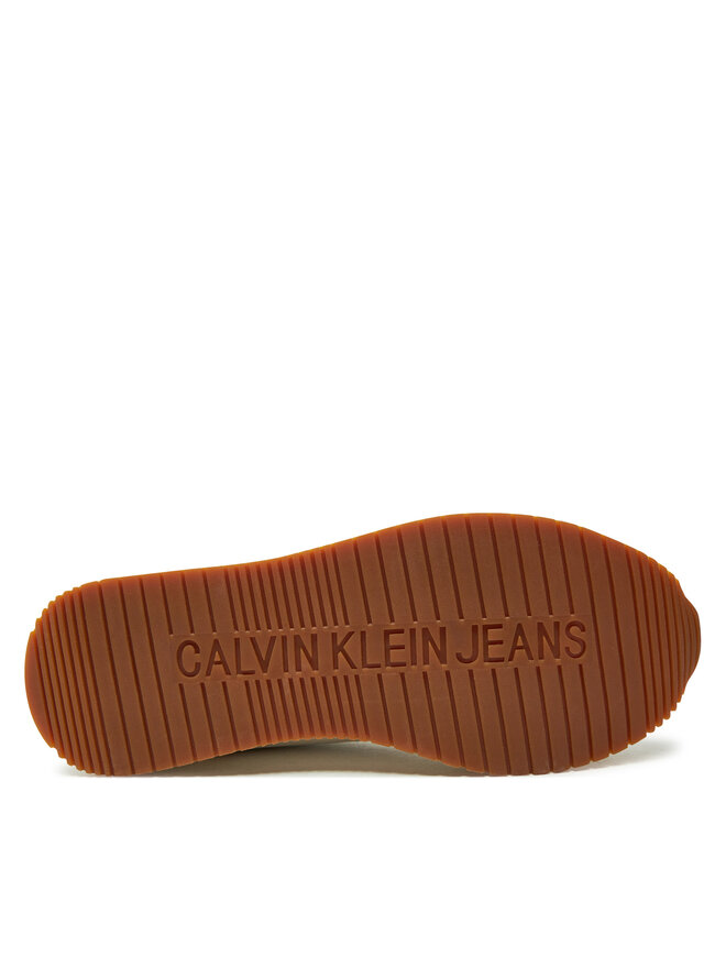 Calvin Klein Jeans Αθλητικά Calvin Klein Jeans Runner Laceup Low Mix Mg YW0YW01798 Λευκό