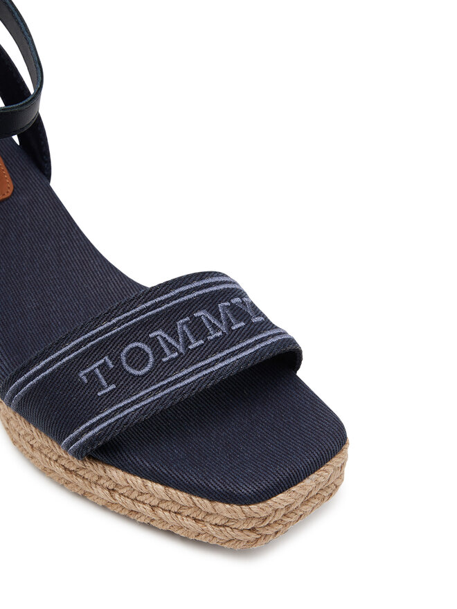 Tommy Hilfiger Espadryle Tommy Hilfiger Tommy Hilfiger Espad Mid Wedge FW0FW08805 Granatowy