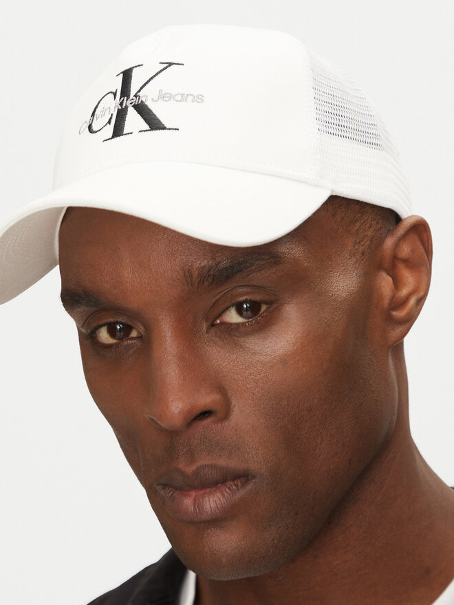 Calvin Klein Jeans Cappellino Calvin Klein Jeans Monologo LV04G5065G Bianco