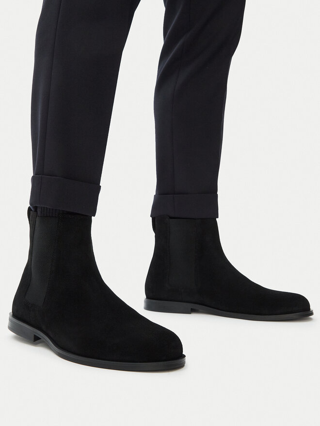 Calvin Klein Klassische Stiefeletten Calvin Klein Ess Rubber Chelsea Su HM0HM02055 Schwarz