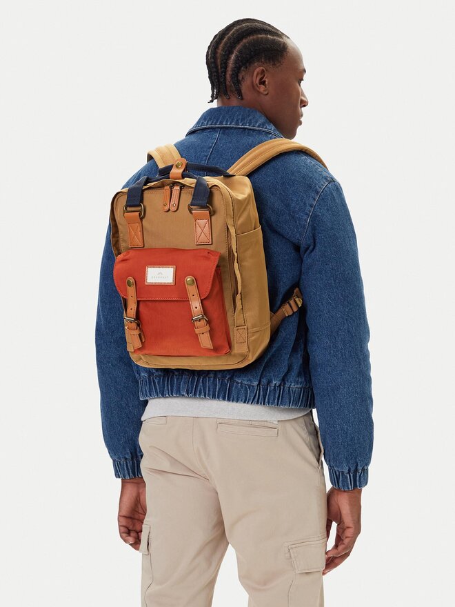 Doughnut Ruksak Doughnut Macaroon Earth Tone Series D010ET-014160-F Smeđa