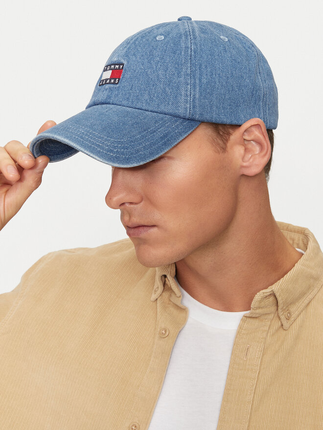 Tommy Jeans Czapka z daszkiem Tommy Jeans AM0AM12936 Niebieski