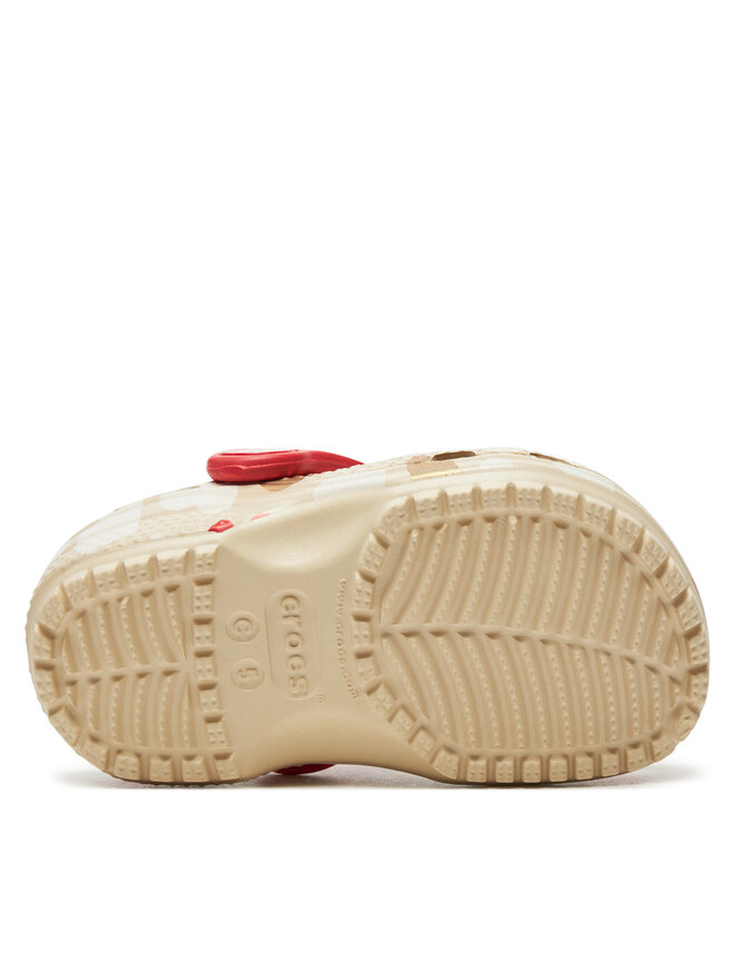 Crocs Klapki Crocs Classic Heart Print Clog T 206832 Beżowy