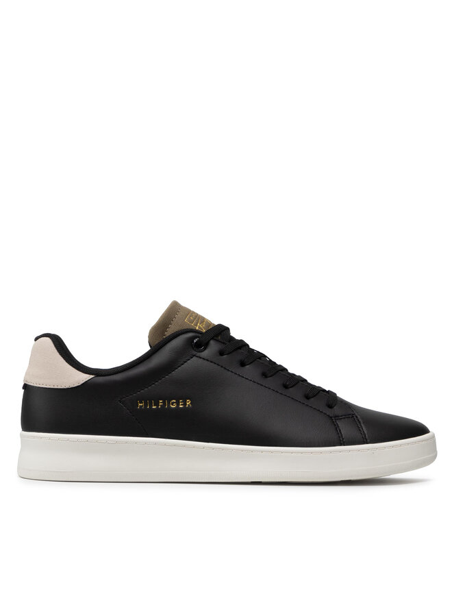 Tommy Hilfiger Сникърси Tommy Hilfiger Retro Court Clean Cupsole FM0FM04004 Черен