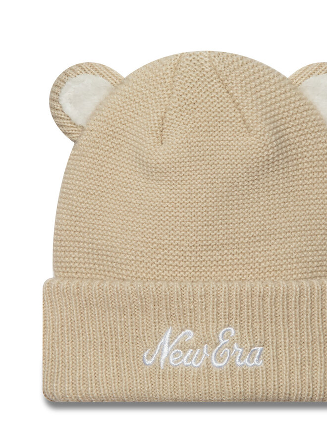 New Era Cepure New Era Teddy Bear Ears Cuff Knit Beanie 60580874 Bēšs