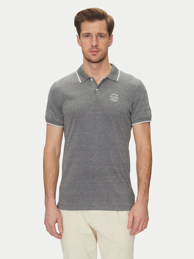 Blend Blend Poloshirt 20708180 Grau Regular Fit