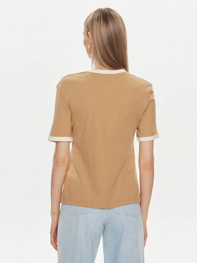 Tommy Hilfiger Tommy Hilfiger T-Shirt Monotype WW0WW41208 Μπεζ Regular Fit