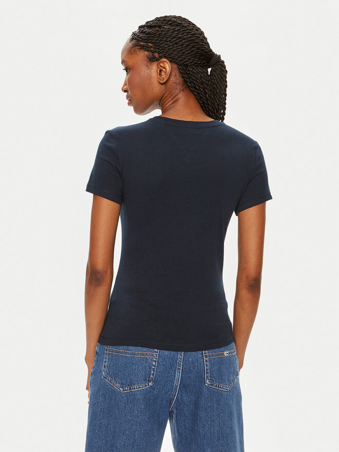 Tommy Jeans Tommy Jeans Póló Linear DW0DW18398 Sötétkék Slim Fit