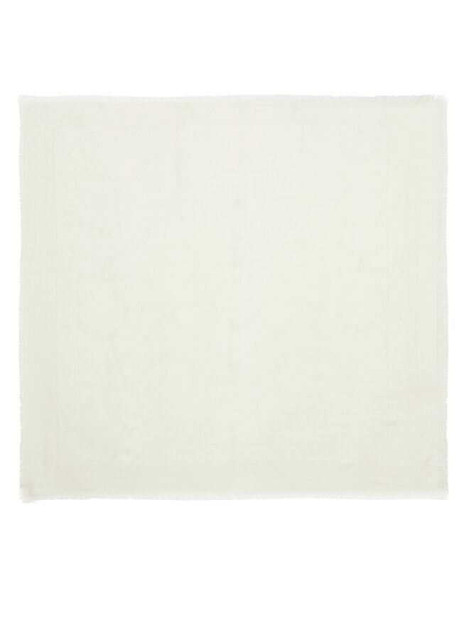 Calvin Klein Šátek Calvin Klein Large Monogram Jacquard Scarf K60K611740 Šedá
