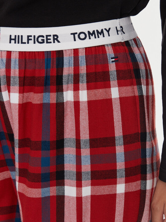 Tommy Hilfiger Tommy Hilfiger Pyjamahose UW0UW05634 Rot Regular Fit
