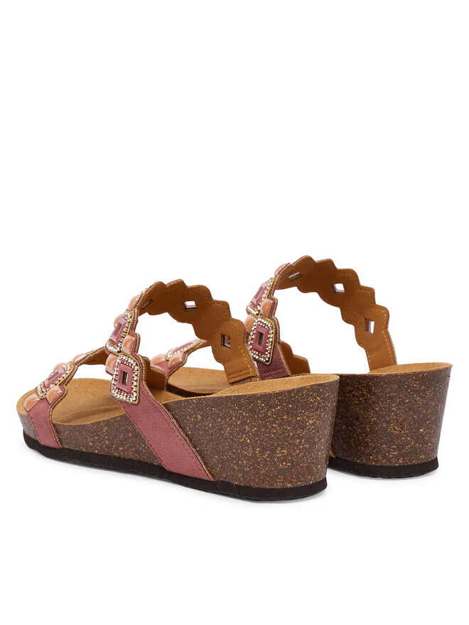 Scholl Pantoletten Scholl Tulum 2 Straps MF00701 Rosa