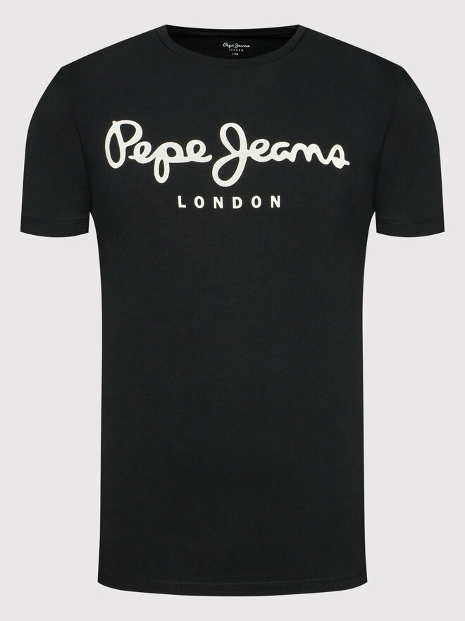 Pepe Jeans Pepe Jeans T-Shirt Original PM508210 Μαύρο Slim Fit