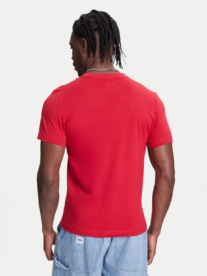 Kappa Kappa Camiseta Logo Korpo Cafers 304J150 Guinda/burdeos Slim Fit