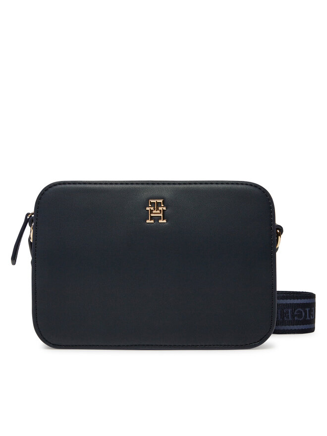 Tommy Hilfiger Kabelka Tommy Hilfiger Th Logotape Camera Bag AW0AW17229 Tmavomodrá
