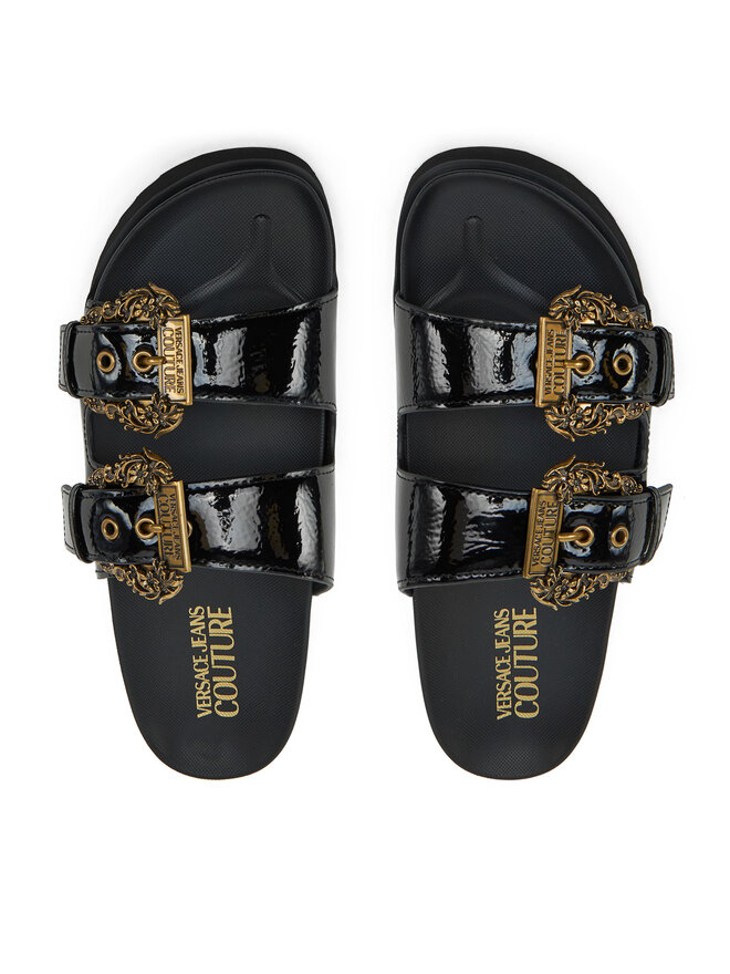 【yuyu.juju.yuyu】VERSACE JEANS Juodo Džinso Spalva Versace Jeans Couture Plačios klešnės