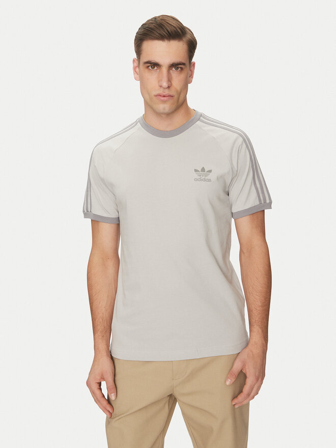 adidas adidas Marškinėliai adicolor Classics 3-Stripes JN7016 Pilka Slim Fit