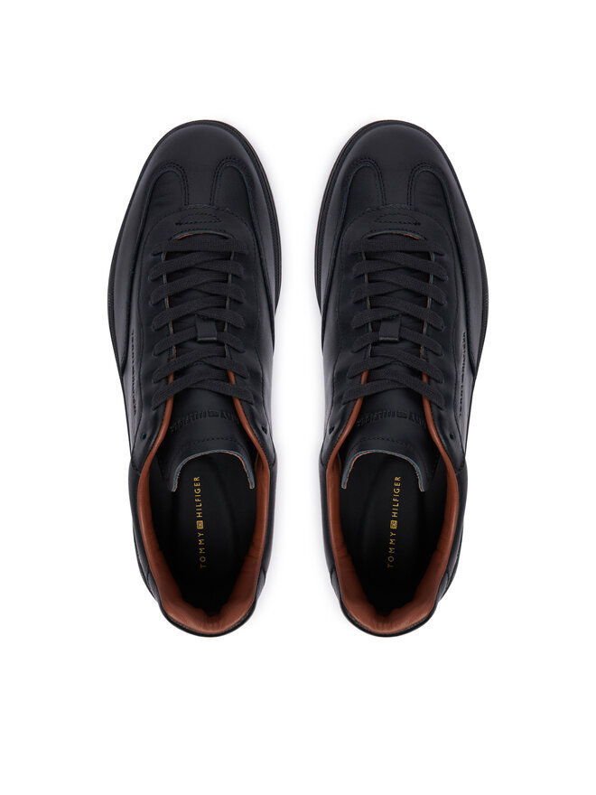 Tommy Hilfiger Sneakers Tommy Hilfiger Th Lo Lux Lth Sneaker FM0FM05996 Schwarz
