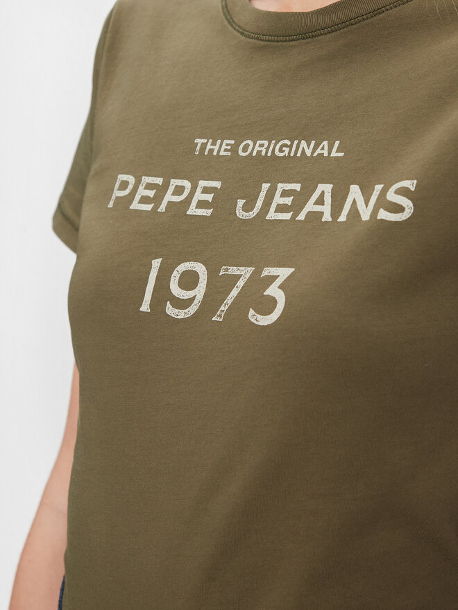 Pepe Jeans Pepe Jeans T-Shirt Harbor PL505743 Grün Regular Fit