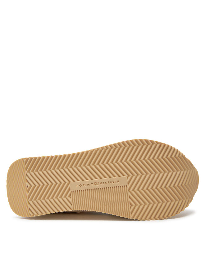 Tommy Hilfiger Сникърси Tommy Hilfiger Essential Elevated Runner FW0FW07700 Екрю