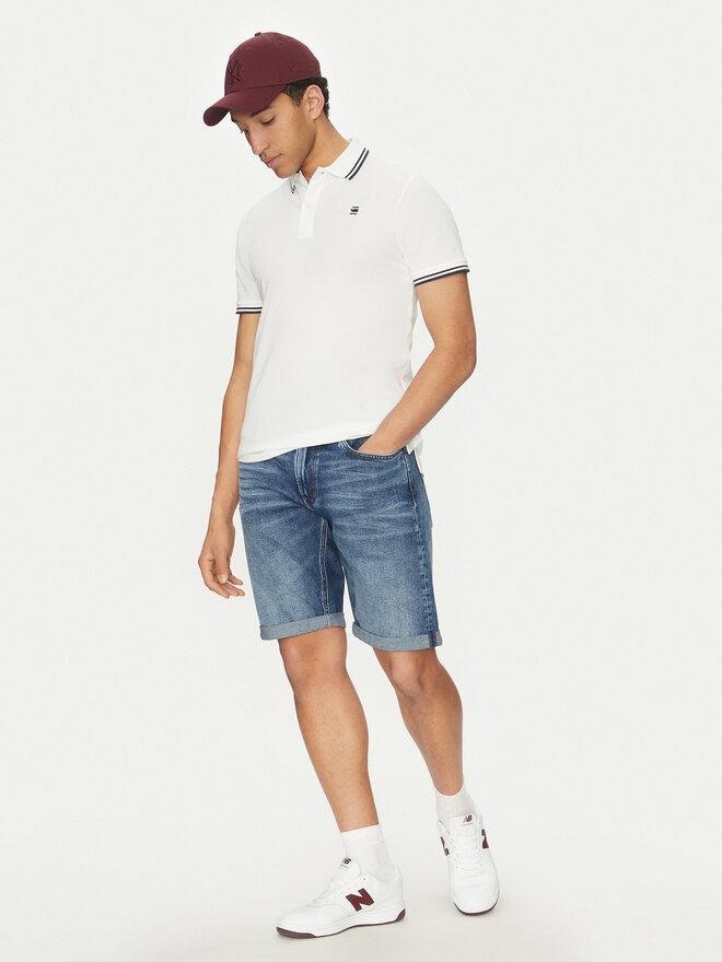 G-Star Raw G-Star Raw Poloshirt Dunda D17127-5864 Weiß Regular Fit