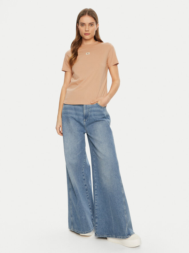 Calvin Klein Jeans Calvin Klein Jeans Camiseta J20J225084 Beis Regular Fit