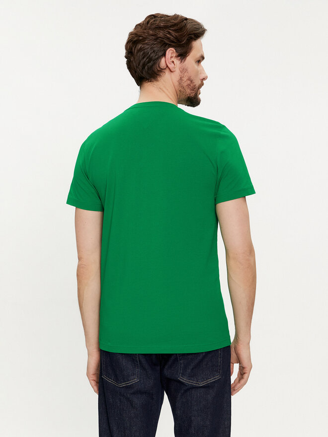 Tommy Hilfiger Tommy Hilfiger Camiseta Logo MW0MW11797 Verde Regular Fit