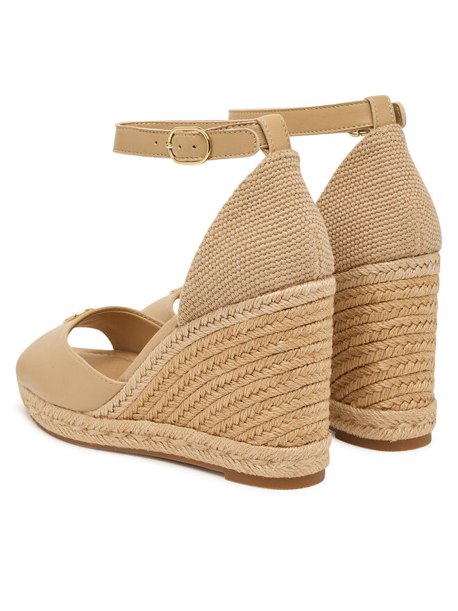 Tommy Hilfiger Espadrilles Tommy Hilfiger Plate High Wedge Espad FW0FW09517 Hellbeige