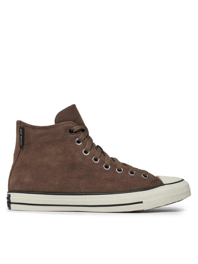 All star converse pelle marrone top