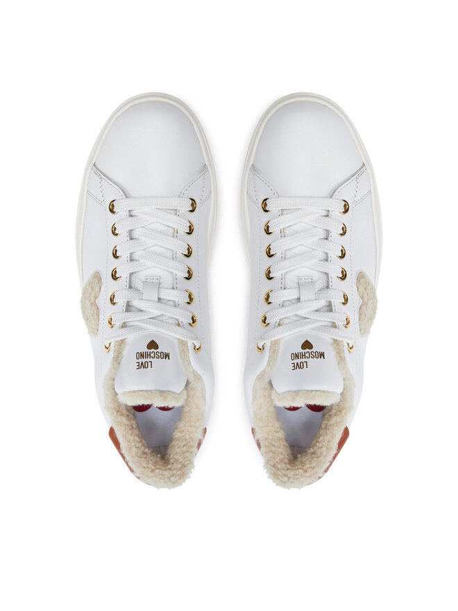 LOVE MOSCHINO Sneakersy LOVE MOSCHINO JA15366G0LIAR10A Biela