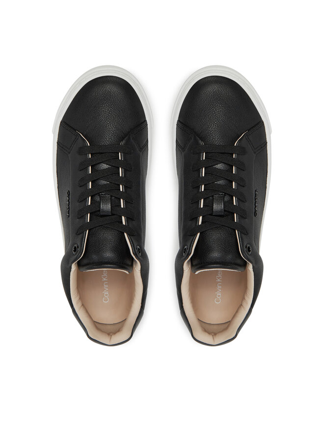 Calvin Klein Αθλητικά Calvin Klein Cupsole Lace Up W/Ml HW0HW02288 Μαύρο