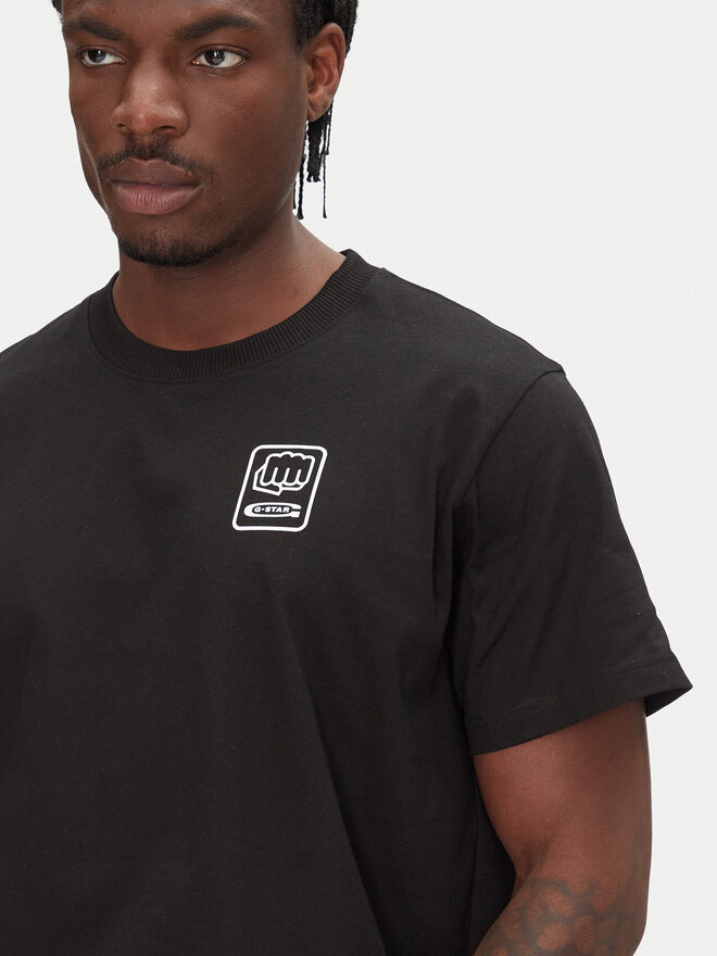 G-Star Raw G-Star Raw Póló Back Graphic D26046-C336 Fekete Loose Fit