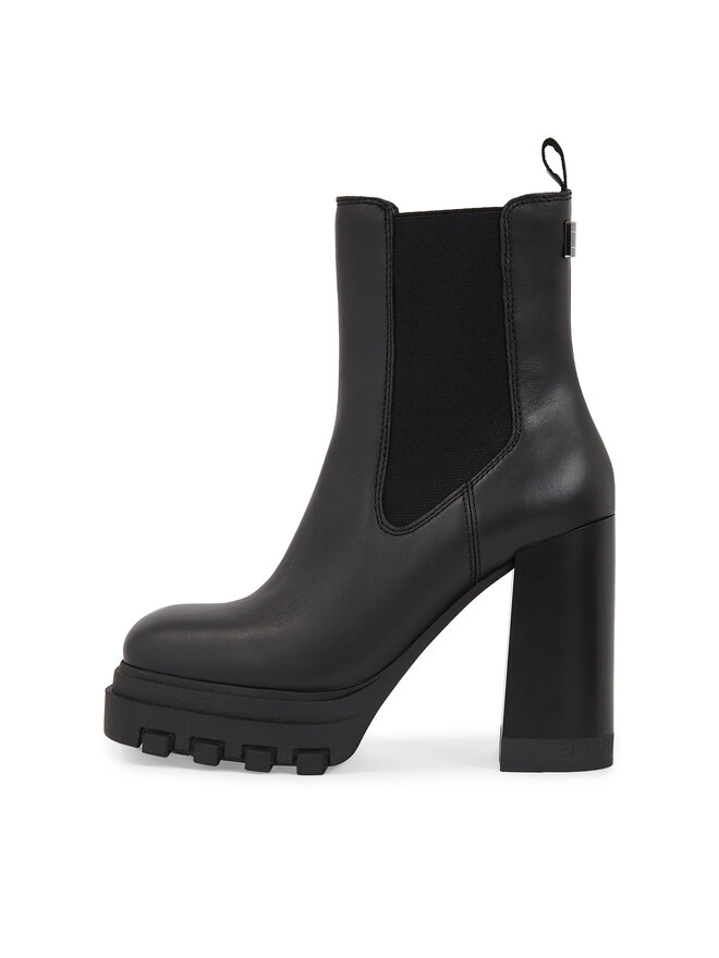 Tommy Jeans Bokacsizma Tommy Jeans Tjw High Heel Chelsea EN0EN02306 Fekete