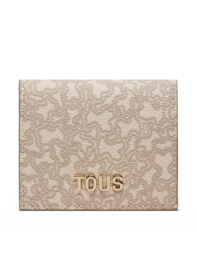 TOUS Μικρό Πορτοφόλι Γυναικείο TOUS Kaos Mini Lines 2002183601 Μπεζ