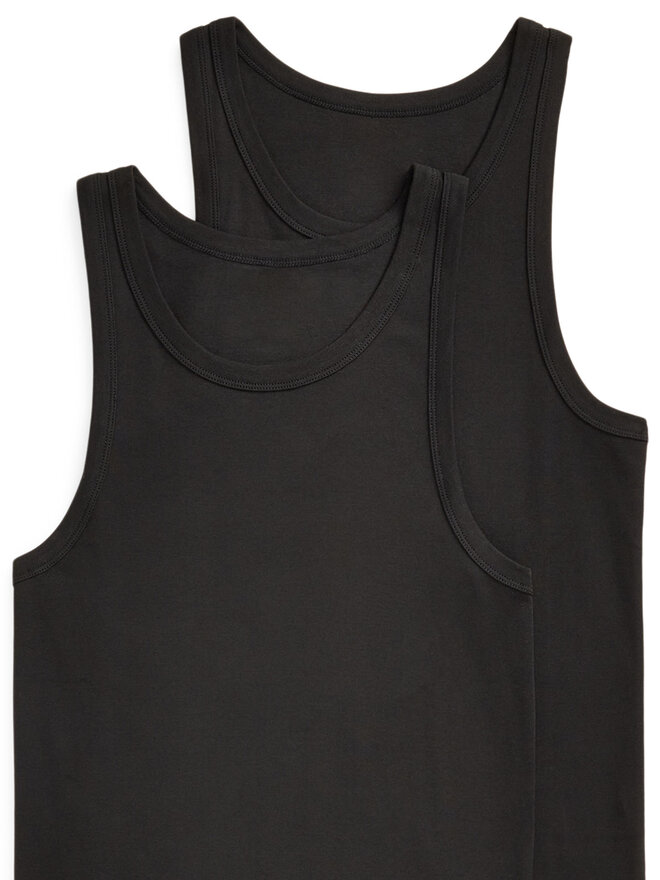 Polo Ralph Lauren Polo Ralph Lauren Conjunto de camisetas de tirantes 714959333001 Negro Slim Fit