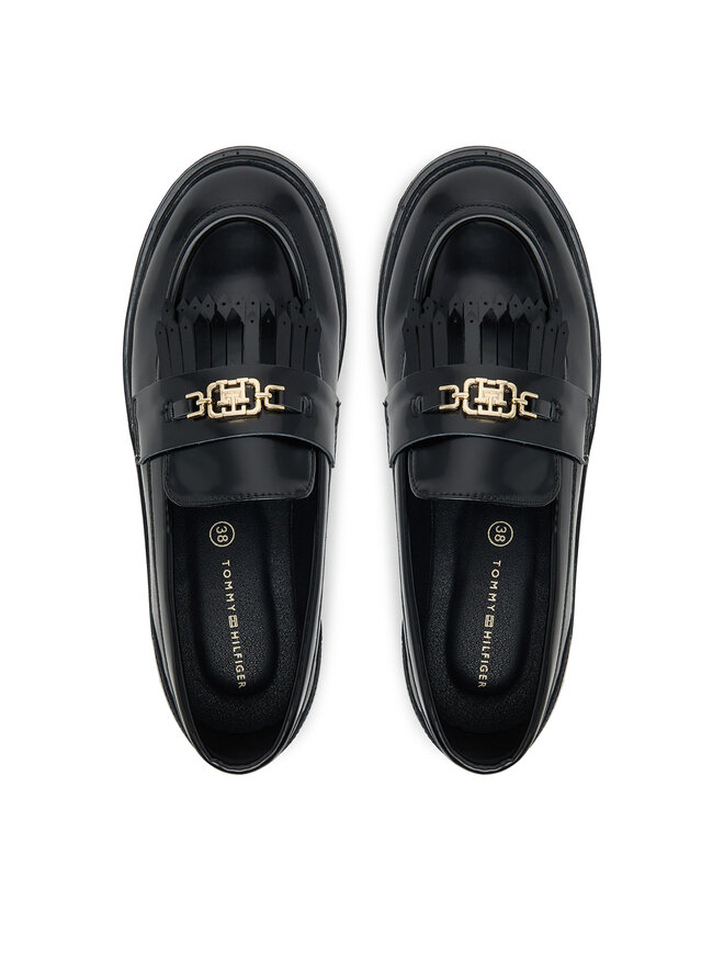 Tommy Hilfiger Pantofi Tommy Hilfiger Low Cut Shoe T3A4-34011-1453 D Negru