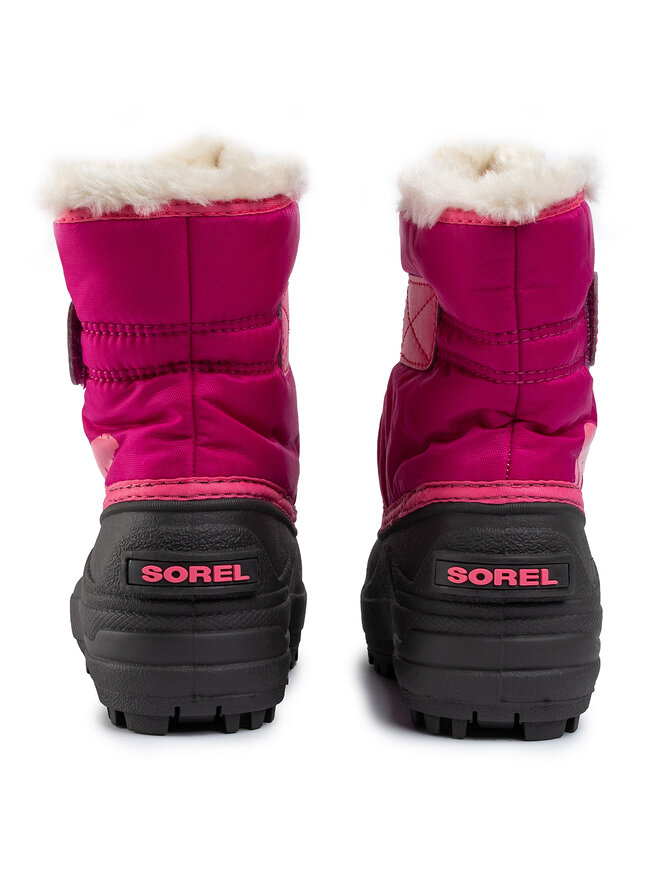 Sorel Μπότες Χιονιού Sorel Childrens Snow Commander NC1960 Ροζ