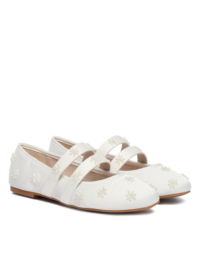 Buffalo Ballerinas Buffalo Dahlia Flower Pearl 1620070 Weiß