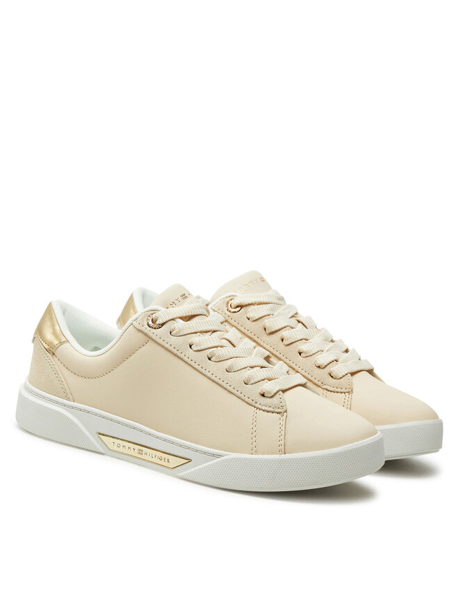 Tommy Hilfiger Sneakers Tommy Hilfiger Chic Court Sneaker FW0FW08382 Beige