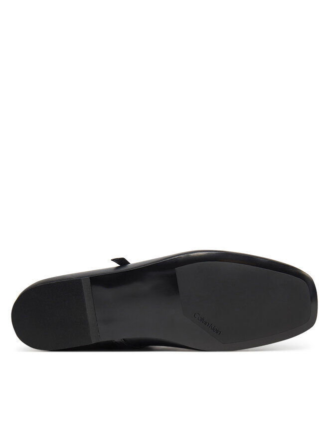 Calvin Klein Baleriny Calvin Klein Ballerina New Buckle - Lth HW0HW02483 Czarny