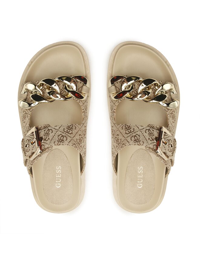 Guess Klapki Guess Fatema2 FL6FT2 FAL03 Brązowy