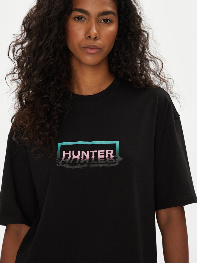Hunter Hunter T-shirt Abele UNISEX HARU0007251 Crna Regular Fit
